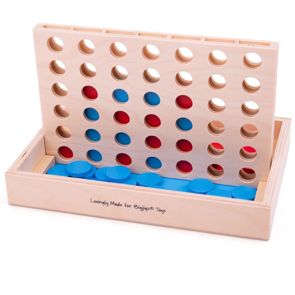 Four in a Row, Wooden — Bigjigs Toys — Petalby