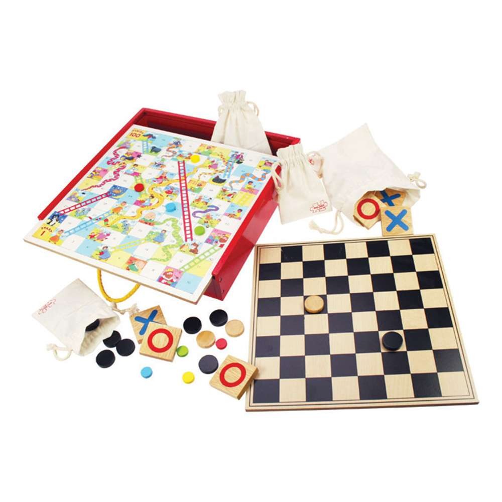 Wooden Games Compendium — Bigjigs Toys — Petalby