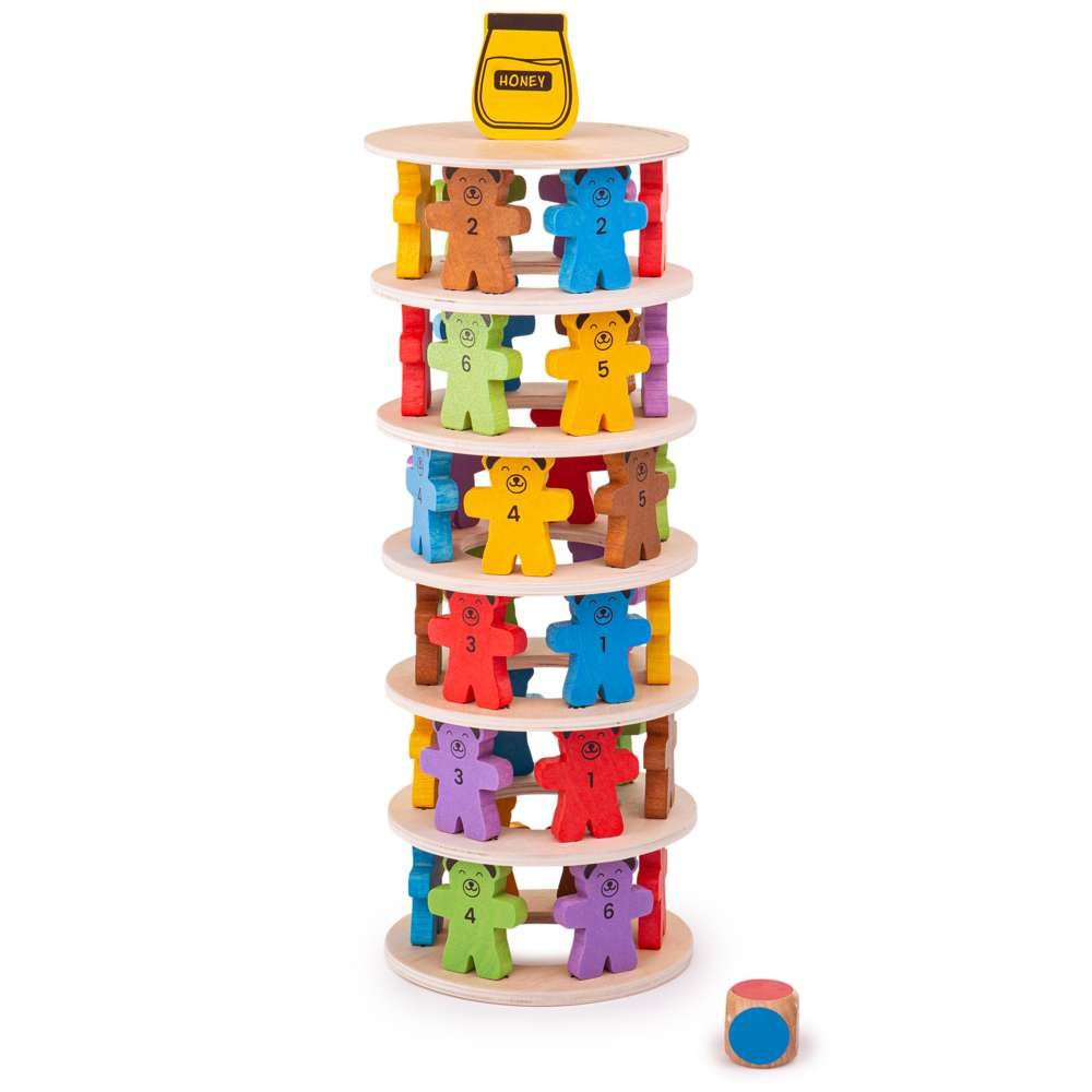 Tumbling Teddies Wooden Game — Bigjigs Toys — Petalby