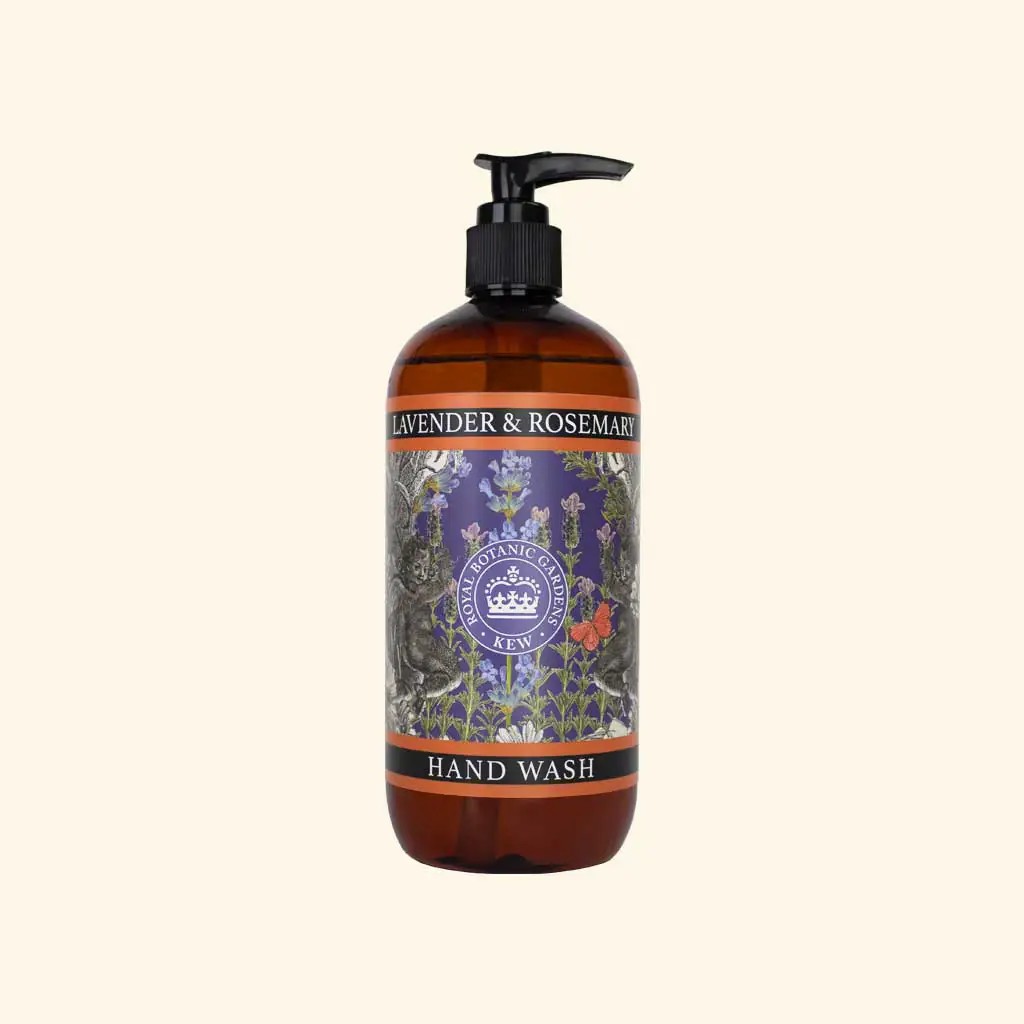 Kew Gardens Lavender and Rosemary Hand Wash, 500ml — The English Soap Company — Petalby