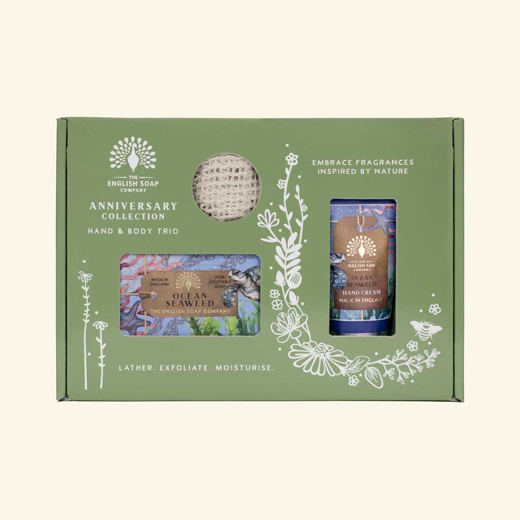 Anniversary Ocean Seaweed Hand and Body Trio — The English Soap Company — Petalby