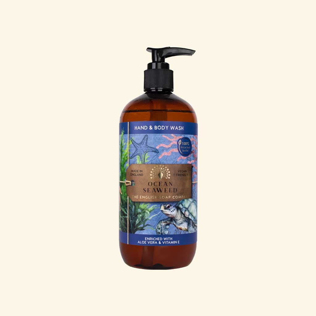 Anniversary Ocean Seaweed Hand and Body Wash, 500ml — The English Soap Company — Petalby