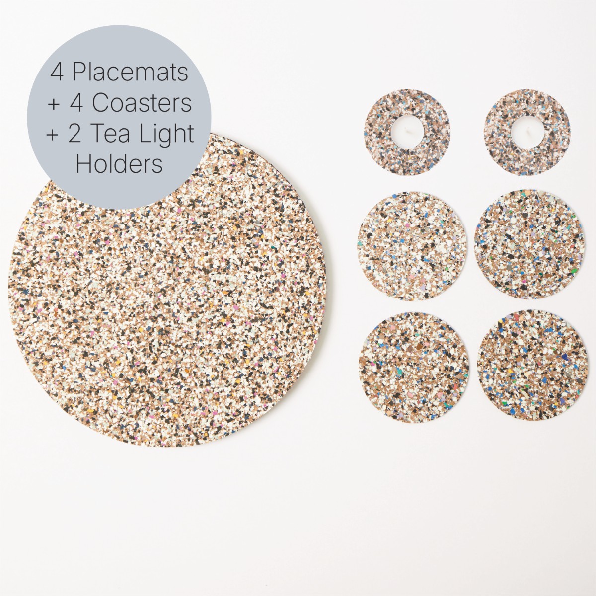 Beach Clean Dining Set, round — LIGA — Petalby