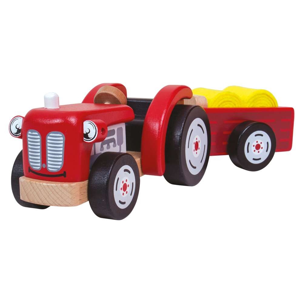 Wooden Tractor and Trailer — Tidlo — Petalby